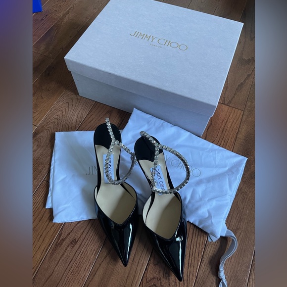 Jimmy Choo Saeda 85 Patent Leather 35.5 - Picture 4 of 5